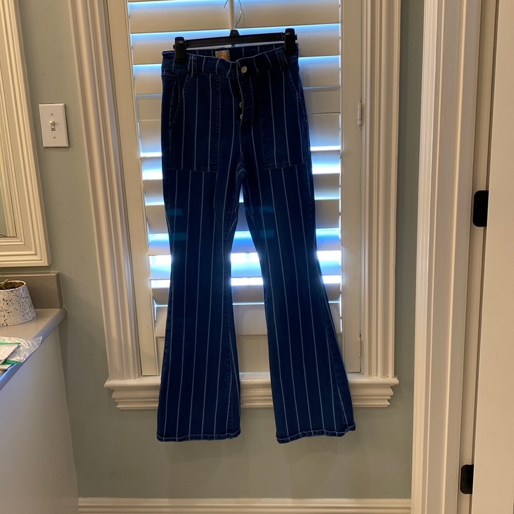 Gianni Bini size 9 striped bell bottoms